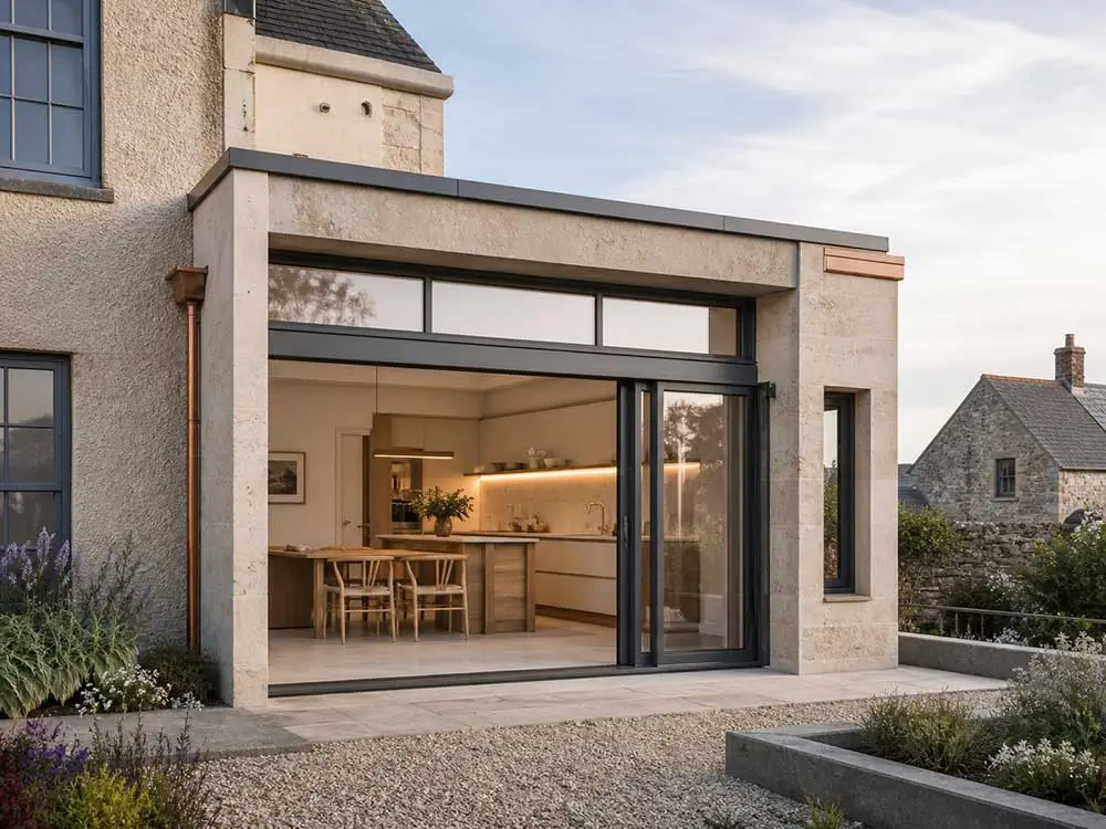 Illustrative finished property extension