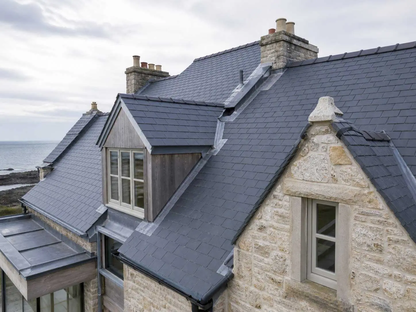 Illustrative placeholder showing a slate roof