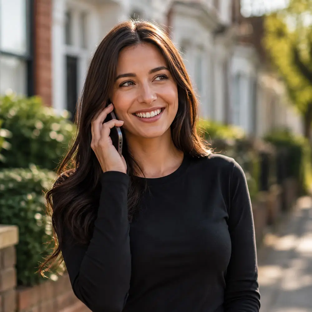 Woman making a phone call