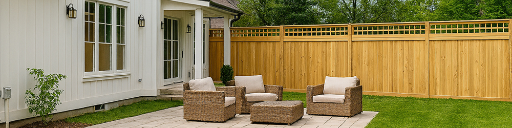 Wooden Fence In garden